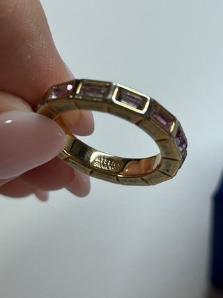 Anillo Swarovski Matrix Oro Rosa y Rosa talla 55