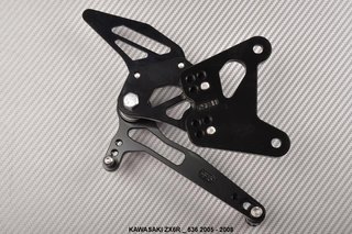 Estriberas retrasadas KAWASAKI ZX6R 636 2005 2008