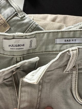 Pull&Bear Pantalón Corto Verde Talla 42