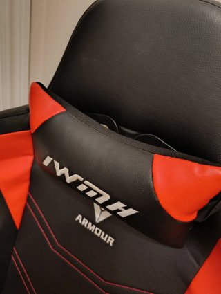 Sillón Gamer IWMH Negro/Rojo