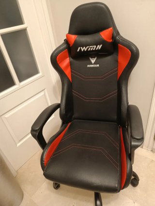 Sillón Gamer IWMH Negro/Rojo