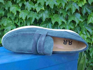 Scarpe uomo pelle 42 grigie mocassino italy