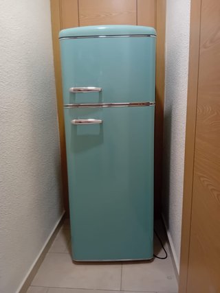 Nevera Vintage verde mint