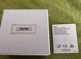 Orecchini Miu Miu Logo Nero Oro