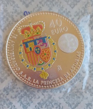 Lote 4 monedas conmemorativas 10, 20, 40 euros.