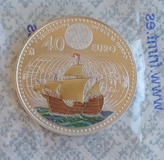 Lote 4 monedas conmemorativas 10, 20, 40 euros.