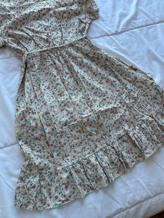 Vestido corto floral boho