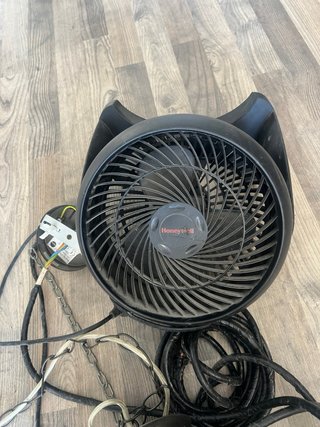 Lámpara d Techo Ovalada Vintage y Ventilador