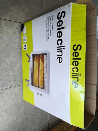 Estufa eléctrica blanca