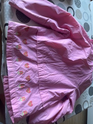 Chaqueta rosa entretiempo con forro