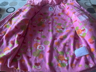 Chaqueta rosa entretiempo con forro