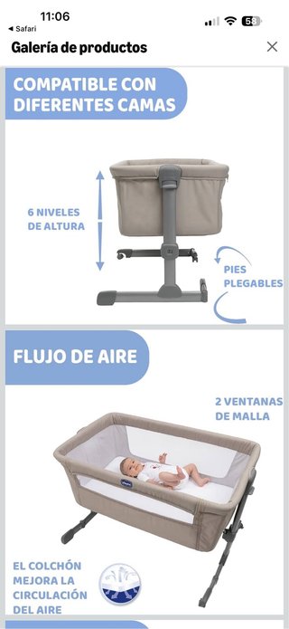 Cuna colecho Chicco Next2Me Essential