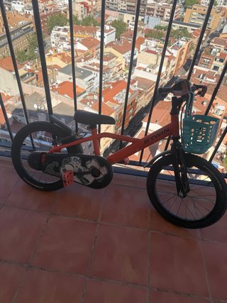 Bicicleta infantil Btwin naranja