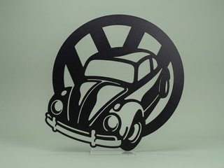 Figura Decorativa VW Escarabajo Negra
