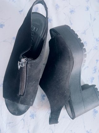 Sandalias negras plataforma talla 38