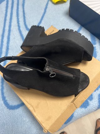 Sandalias negras plataforma talla 38