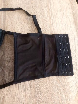 Corsé Bustier Negro Ouno Encaje