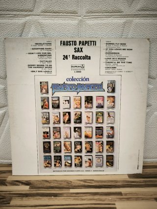 Vinilo Fausto Papetti 24ª Raccolta Sax