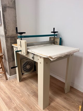 Laminadora para ceramica con patas