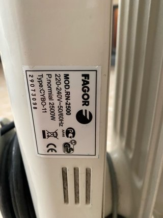 Calefactor Fagor RN-2500 Basic Line