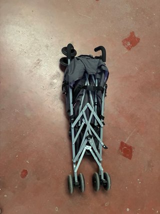 Silla de paseo Asalvo gris y rosa