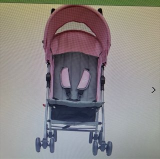 Silla de paseo Asalvo gris y rosa