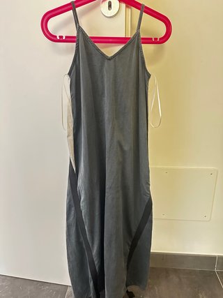 Vestito lungo bambina grigio