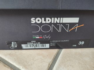 Stivaletti Soldini Neri N.39