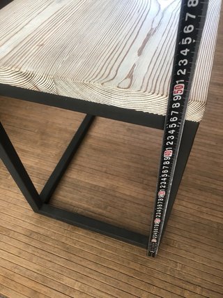 Mesita auxiliar industrial madera pino