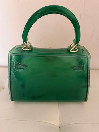 Borsa trasparente verde Un voyage au pays des merv