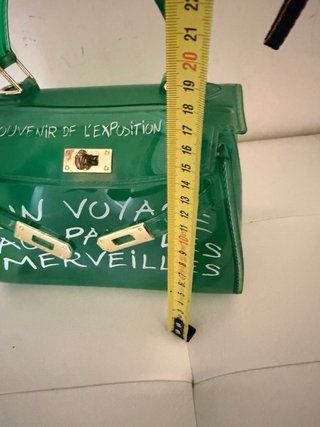 Borsa trasparente verde Un voyage au pays des merv