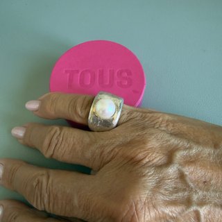 Anillo Tous Duna Plata y Perla Cultivada