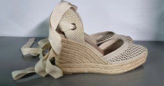 Cuñas Zara Esparto Talla 39