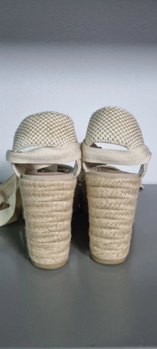 Cuñas Zara Esparto Talla 39