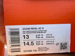 Zapatillas Nike Running Zoom Rival XC 6 Talla 47.5