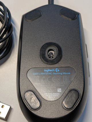 Ratón Gaming Logitech G203 Lightsync Negro