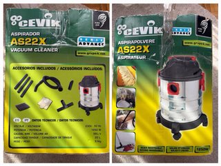ASPIRADOR CEVIK AS22X VACUUM CLEANER+Accesorios.