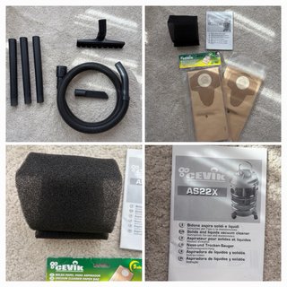 ASPIRADOR CEVIK AS22X VACUUM CLEANER+Accesorios.