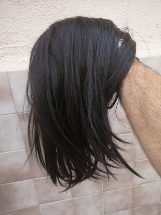 Dos Pelucas oncológica cabello natural y set mecha