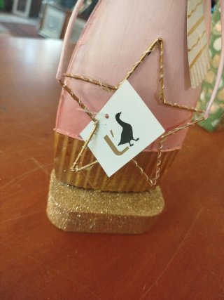 Decorazione Renna Natale Rosa Oro