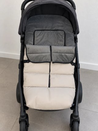 Saco universal silla paseo gris y beige