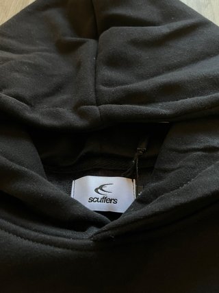 Sudadera Negra con Capucha Talla L - Nueva