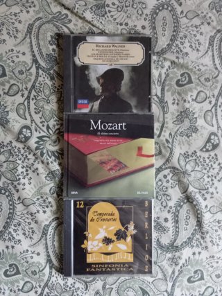 Lote 3 CDs Música Clásica: Wagner, Mozart, Berlioz