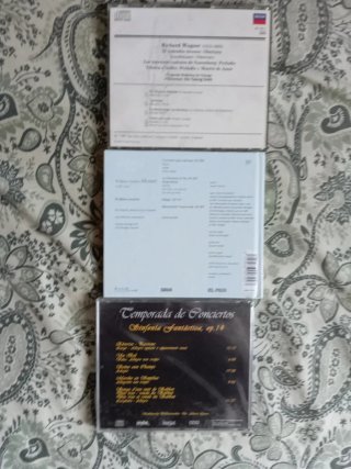 Lote 3 CDs Música Clásica: Wagner, Mozart, Berlioz