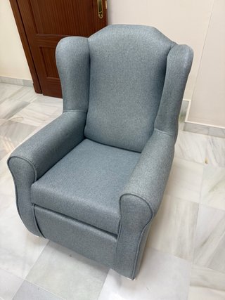Sillón Mecedora Verde Agua