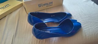 Zapatos Marypaz Azules Peep Toe