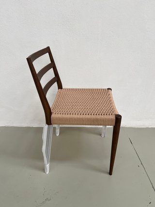 Sedie Kave Home Legno Rovere Tessuto Beige