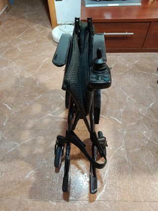 Silla de ruedas eléctrica plegable de fibra e carb