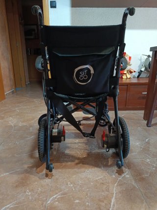 Silla de ruedas eléctrica plegable de fibra e carb