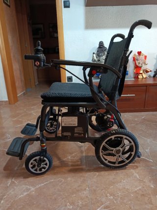Silla de ruedas eléctrica plegable de fibra e carb